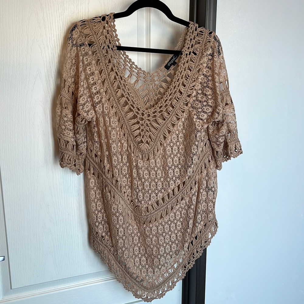 Lace coverup